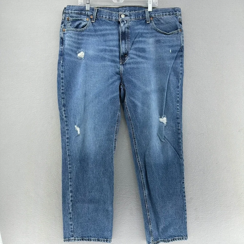Levi's‎ 541 Relaxed Fit Distressed Jeans 42x32 (41x30) Whiskers Fade Baggy Wide